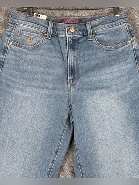 Gloria Vanderbilt Women's Relaxed Straight Leg Jeans Dark BLUE Size 8 30”Inseam